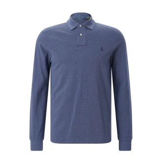Polo Ralph Lauren Polo shirts - Heren - Tops - Blauw - Maat: L Katoen