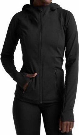 Beyond Yoga Pacer Fleece Full-Zip Jacket In Black