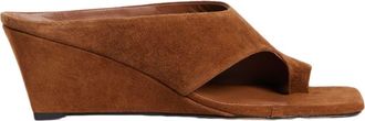 Sandro Suede wedge sandals in Brown at Nordstrom, Size 41