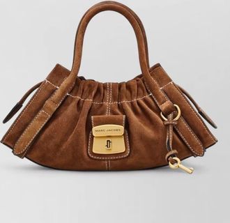 Marc Jacobs the satchel small suede leather shoulder bag