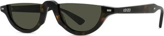 Kenzo Weave Zonnebril - unisex - Accessoires - Bruin - Maat: 56 MM Nylon