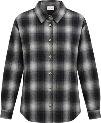 Marella Emmfarsa Shirt - Dames - Overhemden - Grijs - XS - Wol - Overhemden