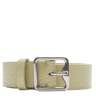 Burberry Leather B Buckle Belt, Size Small
