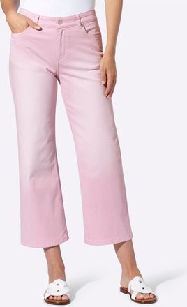 Heine 7/8-Jeans HEINE, Damen, Gr. 34, Normalgr&ouml;ssen, ros&eacute;, 98% Baumwolle, 2% Elasthan, unifarben, 7/8-L&auml;nge, Jeans 7/8-Jeans