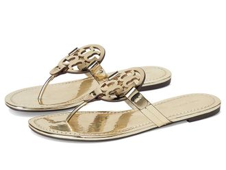 Tory Burch Miller Womens Shoes Gold1 : 5.5 M, Leather
