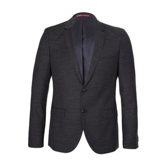 HUGO BOSS Blazers, male, Black, 2XL, Textured Two Button Blazer