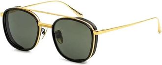 Linda Farrow Lfl 1558 C1 SUN Zonnebrillen - unisex - Zonnebrillen - Geel - 49 MM - Accessoires