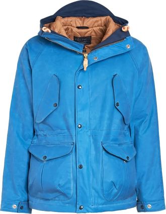Ceccarelli New Fisherman hooded jacket - men - Cotton/Cotton/Virgin Wool - 42 - Blue