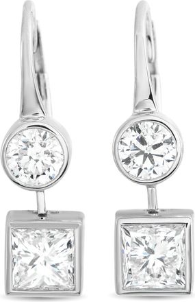 Luxury Bazaar 18K White Gold 2.04ct Diamond Earrings AER-21649
