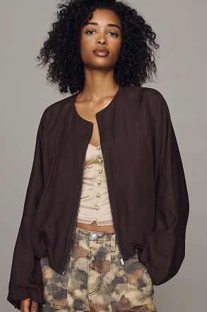 Sanctuary Linen Bubble Jacket