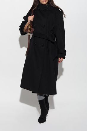 Chlo&eacute; Wool Coat, Womens, Black