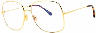 Tom Ford Blue Light Block Square Ladies Eyeglasses FT6048-B 030 59