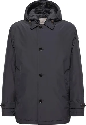 Moncler Moncler Evrine Hooded Down Parka, Men, Blue, Size: 1