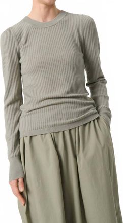 Soaked In Luxury Spina Slim Fit Crew Neck Pullover Sweater In Shadow