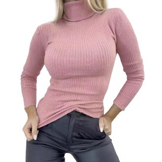 Generic Black of Friday Deals 2024 Winter Jumpers for Women UK Womens Loose Autumn And Winter Warm Bottom Pullover Sweater Long Sleeve T Shirt Womens Lightnin