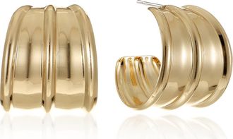 Ettika Fan Hoop Earrings in Gold at Nordstrom Rack