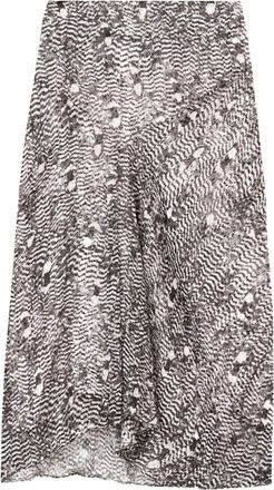 Isabel Marant Lisanne midi skirt - women - Viscose/Silk/Viscose - 36 - Black