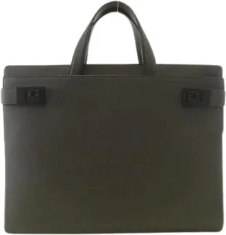 Ferragamo Pre-owned Handbags, male, Brown, Size: ONE SIZE Pre-owned Calf Bag