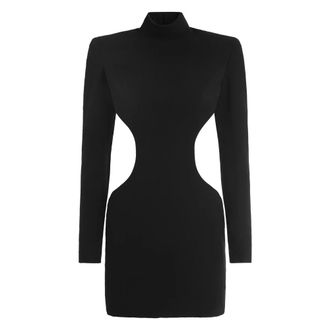 M&ocirc;not Monot, Dames, Jurken, Zwart, Maat: 2XS Poliester