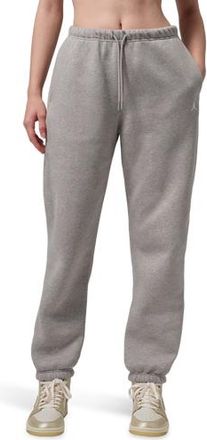 Nike Jordan Womens Brooklyn Fleece Pants - White/Enigma Stone Size XXL