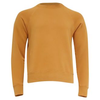 Tom Ford Garment-Dyed Sweatshirt in Yellow Cotton