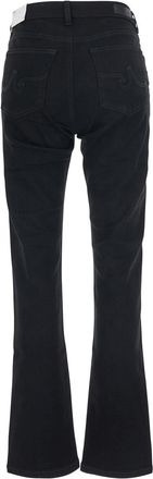 AG - Adriano Goldschmied Womens Flared Jeans Mary Black Denim Cotton