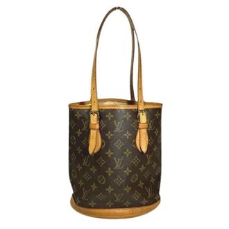 Louis Vuitton Pre-owned Bucket Bags, female, Brown, Size: ONE SIZE Pre-owned Bucket Monogram Shoulder Bag