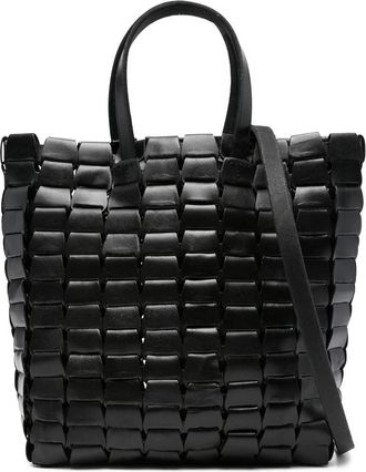 Dragon Diffusion Leather Woven Tote Bag