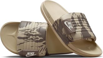 Nike Mens Offcourt Adjust Slides in Brown | HF1438-200