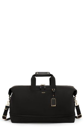 Tumi Rhys Expandable Duffel in Black/Gold at Nordstrom
