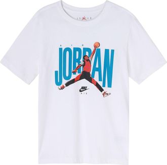 Nike Jordan Air Jordan Printing Logo Round Neck Short Sleeve White CJ6307-100