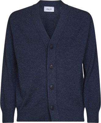 D4.0 Cardigans - Heren - Vesten - Blauw - L - Truien & Vesten