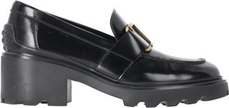 Tod's Tods platform loafers met gesp in zwart kalfsleer