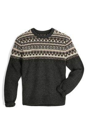Royal Robbins Arch Rock Crewneck Merino Wool Sweater in Asphalt Mammoth Pt at Nordstrom, Size Xx-Large