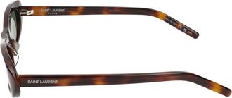 Saint Laurent Womens Sunglasses Sl 557 Shade 002 Havana Green 53-20-145 Acetate