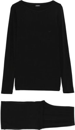 Emporio Armani long-sleeve pyjama set - Black