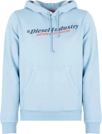 Diesel S-Ginn Hood Ind - - Sweatshirts & Hoodies - Uomo - Blu - M