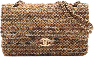 Chanel Multi Medium Classic Tweed Double Flap