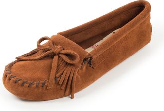 Minnetonka Kilty Suede Moc 402, Women Mocassins, Brown (Brown), 7 UK (40 EU)