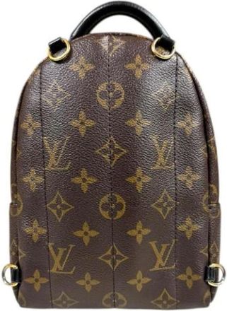 Louis Vuitton Pre-owned Backpacks, female, Brown, Size: ONE SIZE Pre-owned Canvas Backpack
