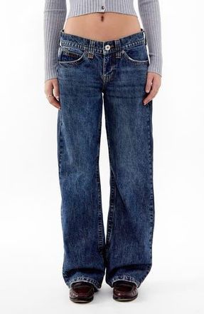 BDG Kayla Low Rise Wide Leg Jeans in Dark Vintage at Nordstrom Rack, Size 34 32