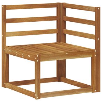 vidaXL Sof&aacute; De Esquina Para Exteriores Madera De Acacia S&oacute;lida Natural Vidaxl