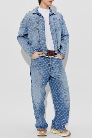 Dsquared2 Jeans With Monogram, Mens, Blue