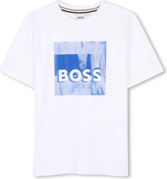 BOSS Kidswear logo-print cotton T-shirt - kids - Cotton - 10 - White