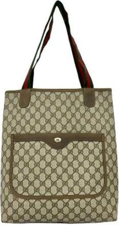 Gucci Pre-owned Tote Bags, female, Beige, Size: ONE SIZE Pre-owned Tote Bag