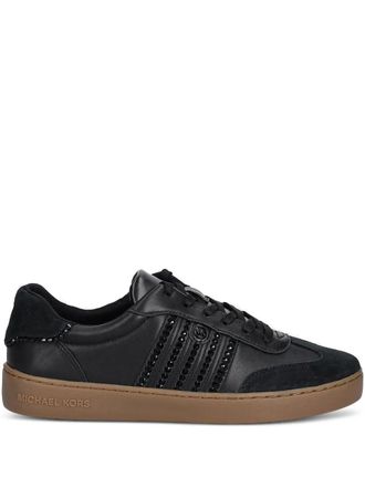 Michael Michael Kors embellished sneakers - women - Fabric/Fabric/Leather/Suede/Rubber - 5 - Black
