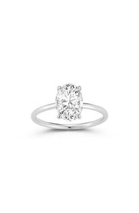 Glaze Jewelry Oval Cut Moissanite Ring in Silver at Nordstrom Rack, Size 6