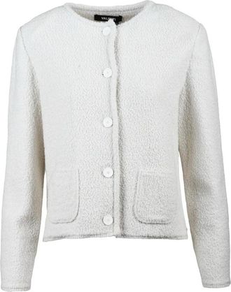 Antonino Valenti Crew Neck Wool Jacket - White