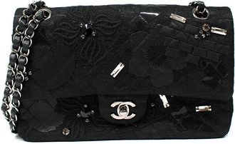 Chanel Black Metier DArts Embellished Medium Flap Bag