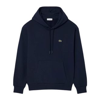 Lacoste Hoodies & sweatvesten, Heren, Blauw, XL, Katoen, Fleece Hoodie Sweatshirt